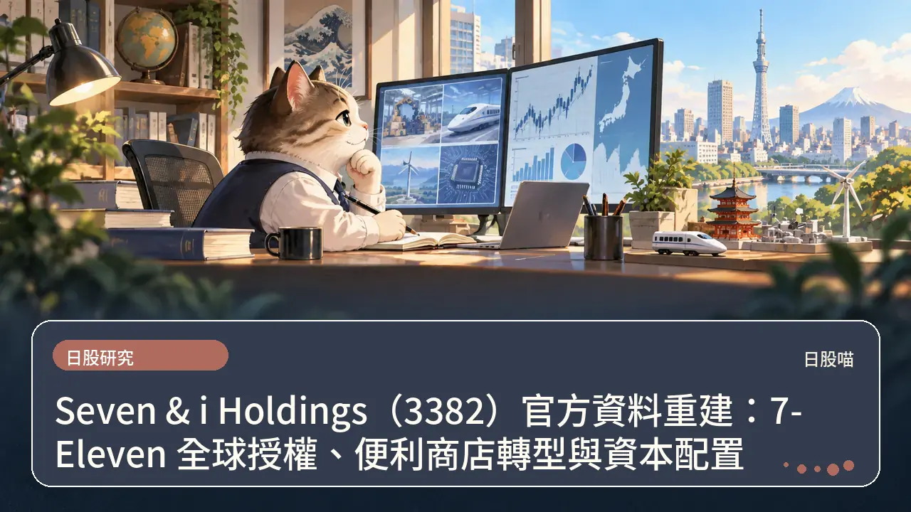 Seven & i Holdings（3382）官方資料重建：7-Eleven 全球授權、便利商店轉型與資本配置主題插畫