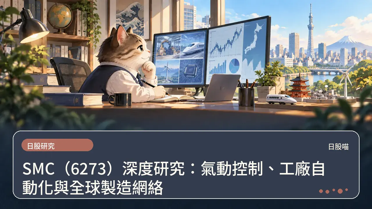 SMC(6273)深度研究:氣動控制、工廠自動化與全球製造網絡主題插畫