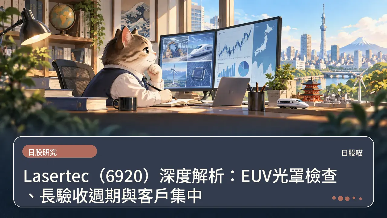 Lasertec(6920)深度解析:EUV光罩檢查、長驗收週期與客戶集中主題插畫
