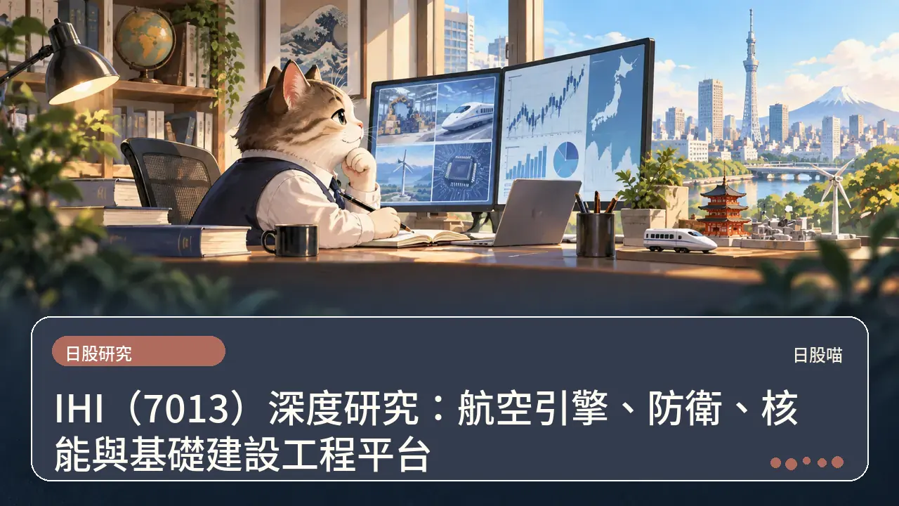 IHI（7013）深度研究：航空引擎、防衛、核能與基礎建設工程平台主題插畫