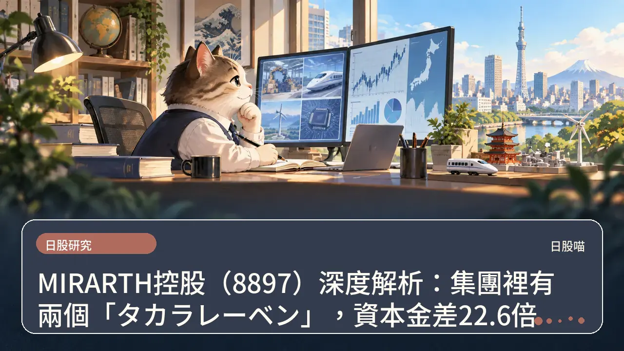 MIRARTH控股（8897）深度解析：集團裡有兩個「タカラレーベン」，資本金差22.6倍主題插畫