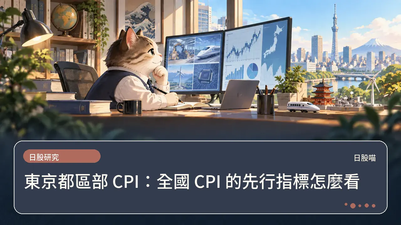 東京都區部 CPI:全國 CPI 的先行指標怎麼看主題插畫