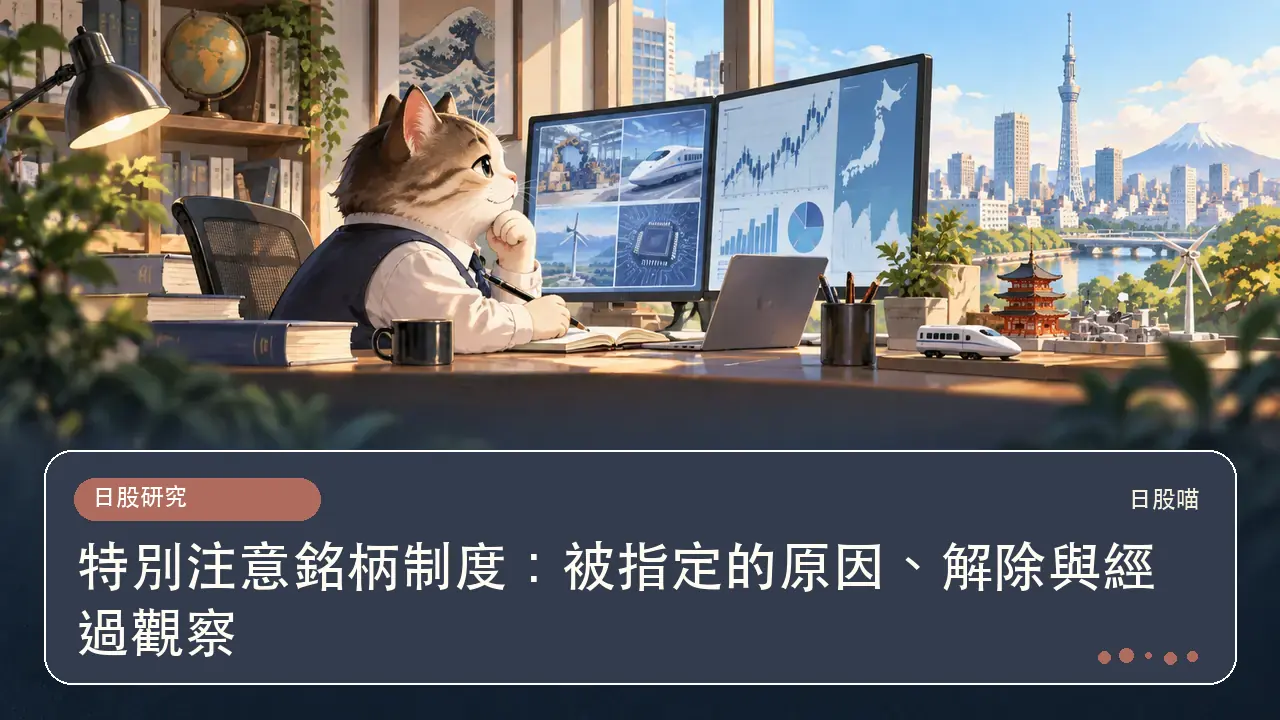 特別注意銘柄制度:被指定的原因、解除與經過觀察主題插畫