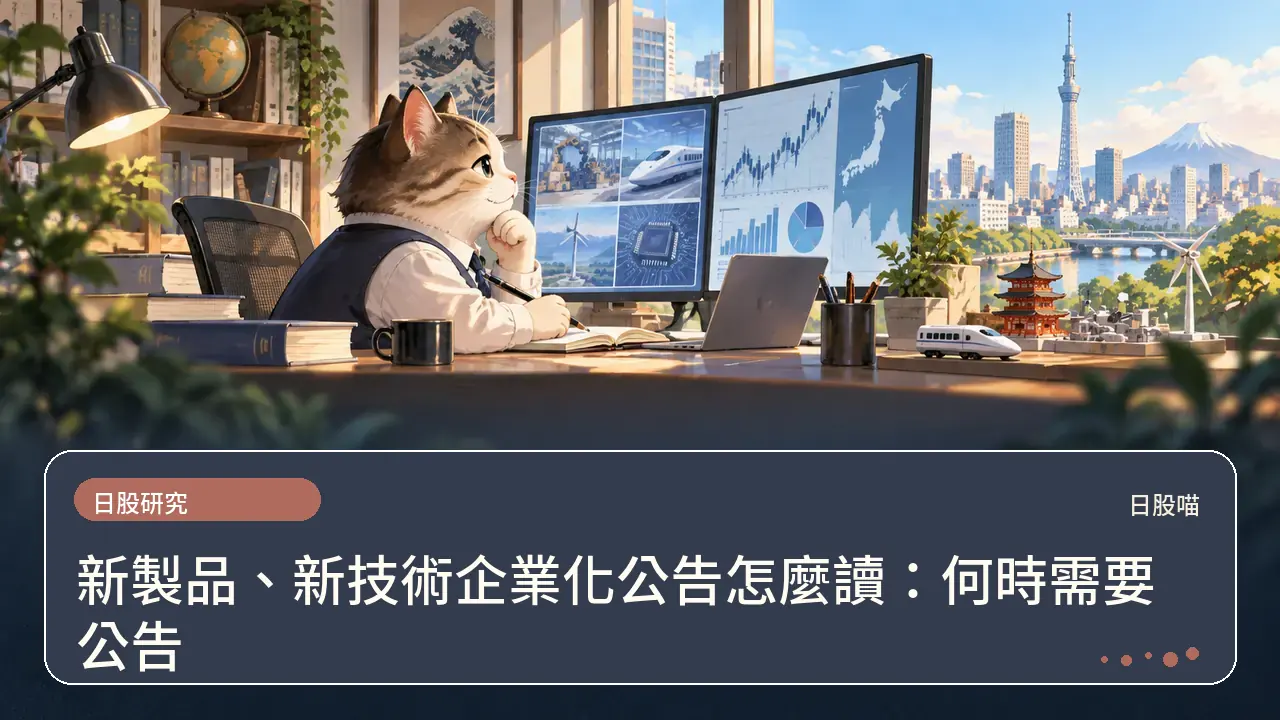 新製品、新技術企業化公告怎麼讀：何時需要公告主題插畫